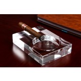Transparent artificial crystal ashtray