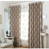 Tree patterns linen curtains