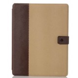 Two-color leather case with stand for ipad 2 3 4