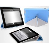 Ultra-thin leather case with sleep function for ipad 2 3 4