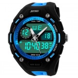 Unisex dual display electronic sports watch