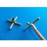 Universal plastic cross billiard cue rest