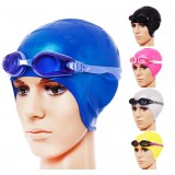 Universal Silicone swimming cap + anti-fog swimming goggles