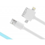 Universal Three in one data charging cable