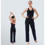 V-neck sleeveless summer dancing yoga clothes suit
