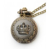 Vintage table Crown design table supe necklace quartz watches