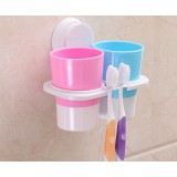 Wall-mounted lovers toothbrush holder