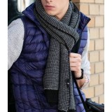 Warm fashion knitting autumn & winter long wool men's scarf 