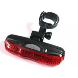 Waterproof shockproof red taillight for bike
