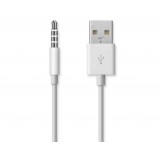 White Data Charging Cable for iPod Shuffle 3 4 5 6 7