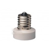 White E17 to E11 LED bulb socket converter