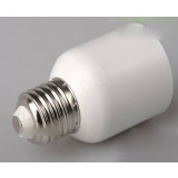 White E27 to E40 LED bulb socket converter