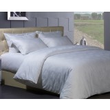 White patterns cotton satin series 4pcs bedding sheet set for hotel