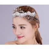 White Rhinestone crown bridal hair accessories