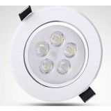 White rotatable 5-7W 12V LED ceiling lights