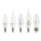 White shade 3W E14 SMD LED candle bulb
