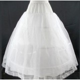 white three circles wedding dress pannier