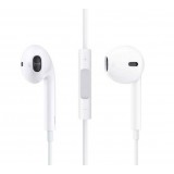 White Wire Control Earphones with microphone