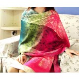 Winter & autumn knitting wool Colorful jacquard technology warm scarf