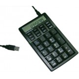 Wired numeric keyboard with LCD display