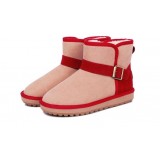 Woman belt buckle Mini snow boots