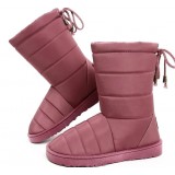 Woman mesh tall snow boots