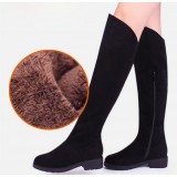 Woman winter zipper tall boots