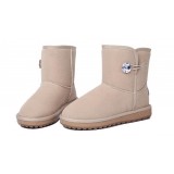 Women frosted thicker tube boots