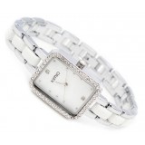Women rhinestones square bracelet quartz watch