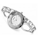 Women steel strap casual bracelet quartz watch