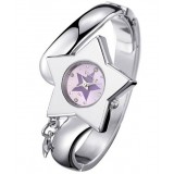 Women steel strap fashion quartz bracelet watch