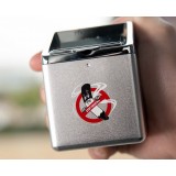 Zinc alloy dual purpose automotive ashtray + lighter