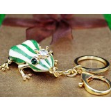 Zinc alloy frog keychain