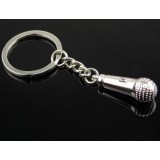 Zinc alloy microphone keychain