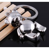 Zinc alloy teddy bear keychain