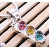 Zinc alloy traffic lights keychain